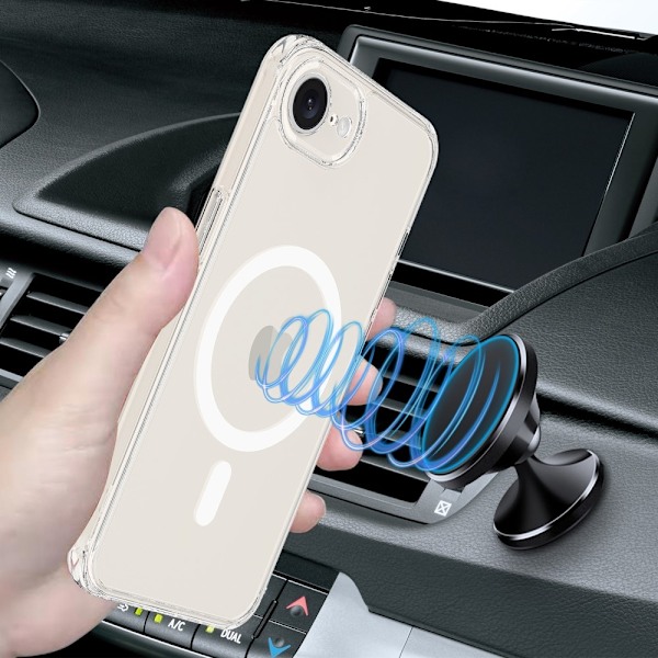 iPhone 16e Skal MagSafe TPU / Akryl Transparent