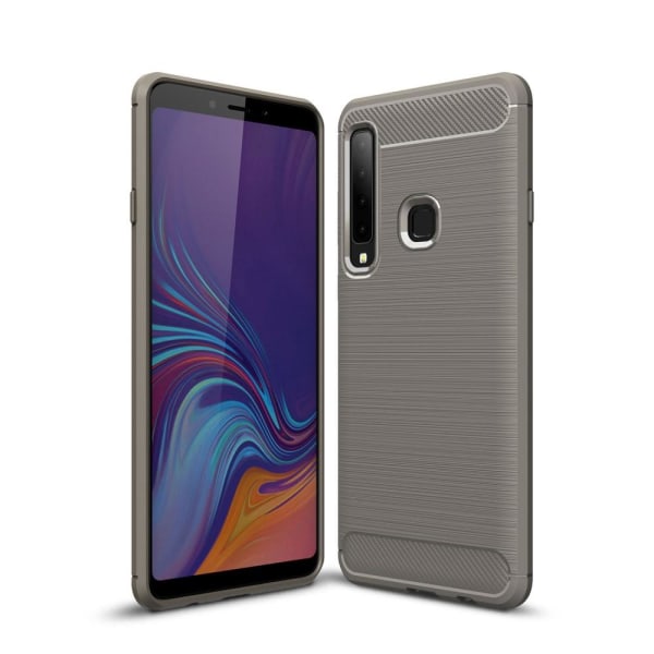 Samsung Galaxy A9 (2018) - Brushed TPU Skal - Grå Grey Grå