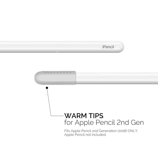 AHASTYLE 3-PACK Apple Pencil 1/2 Spetsöverdrag Silikon Vit
