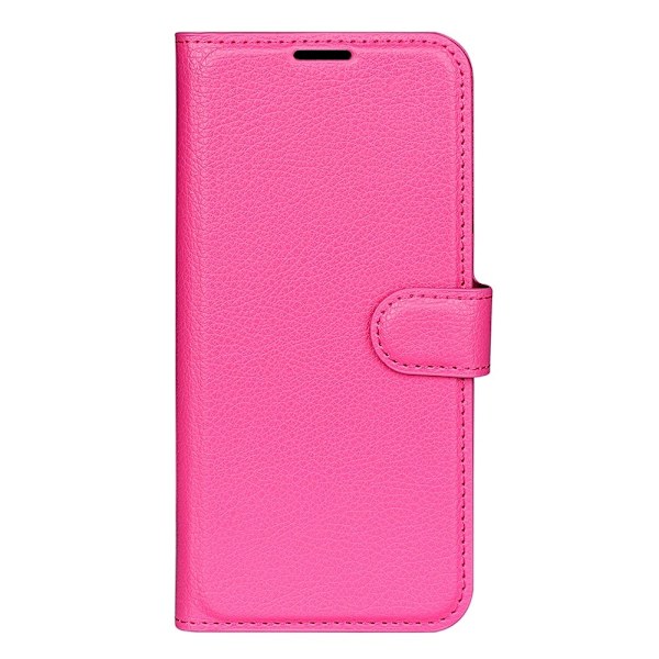 Sony Xperia 10 IV Fodral Litchi Läder Rosa