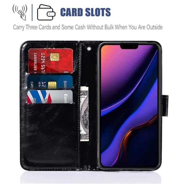 iPhone 11 Pro - Plånboksfodral - Svart Black Svart