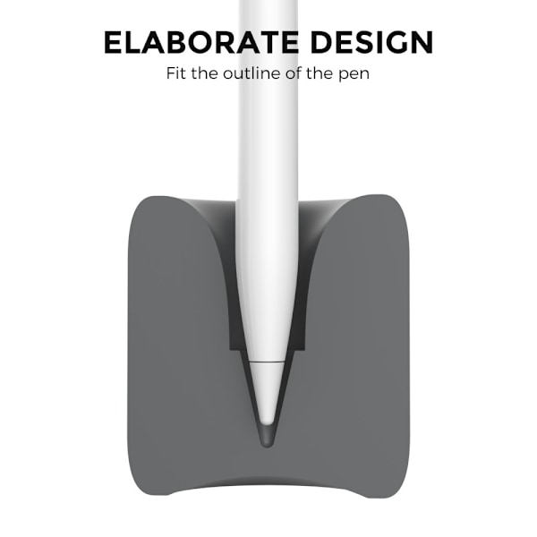 AHASTYLE Apple Pencil 1/2/Pro Vertikal Silikon Ställ Grå