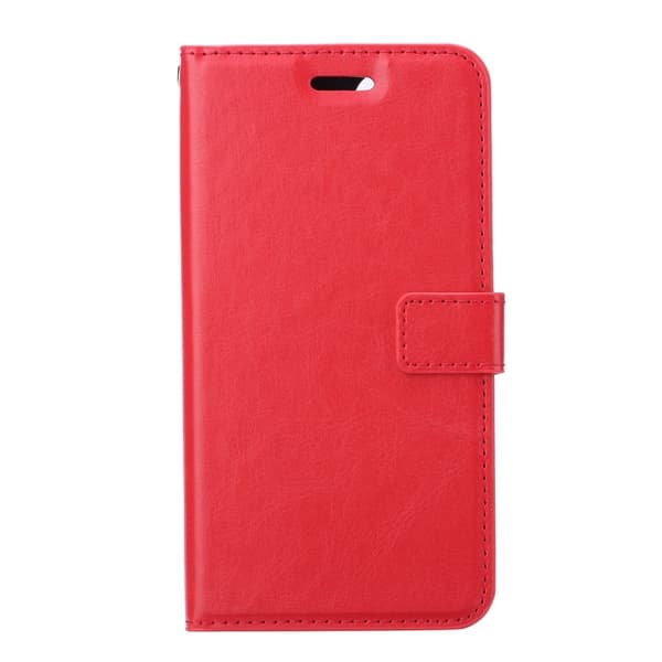 iPhone 11 Pro Max - Crazy Horse Plånboksfodral - Röd Red Röd