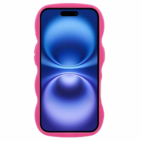 iPhone 17 Mobilskal Wavy Rosa