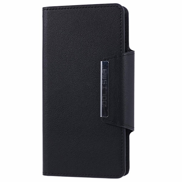 iPhone 13 - 2in1 Läder Magnet Fodral / Skal - Svart