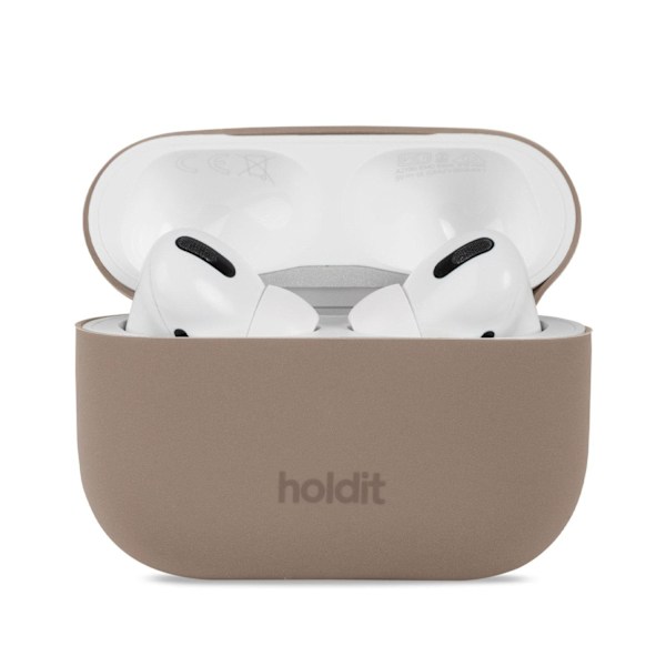 holdit AirPods Pro Nygård Skal Silikon Mocha Brown