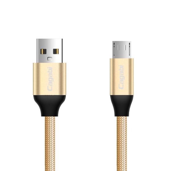 Cababi Micro USB Quick Charge 1 m - Guld Gold Guld