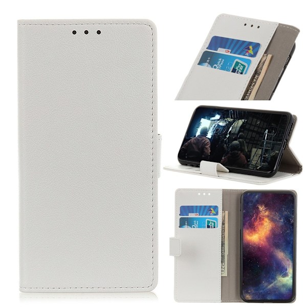 iPhone 12 Pro Max - Läder Fodral - Vit White Vit