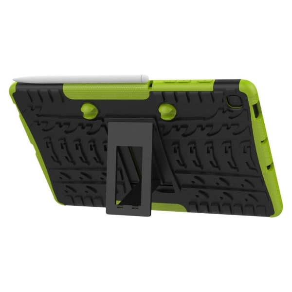 Samsung Galaxy Tab S6 Lite Skal Rugged Kickstand Armor Grön Green Grön