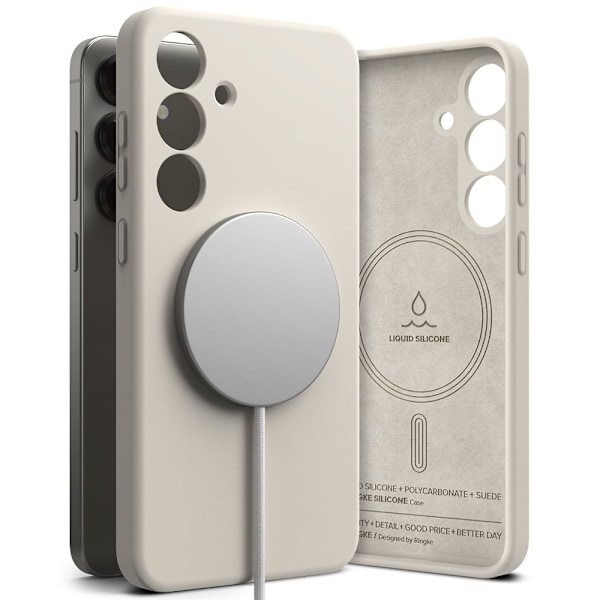 Ringke Galaxy S25 Plus Skal MagSafe Silicone Stone