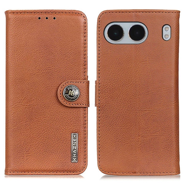 KHAZNEH OnePlus Nord 4 Fodral Läder Brun