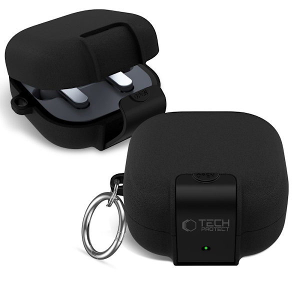 Tech-Protect Galaxy Buds 4 / 4 Pro Skal Slim Hook Svart