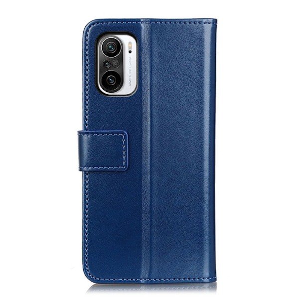 Xiaomi Mi 11i - Tri-Color Läder Fodral - Blå Blå