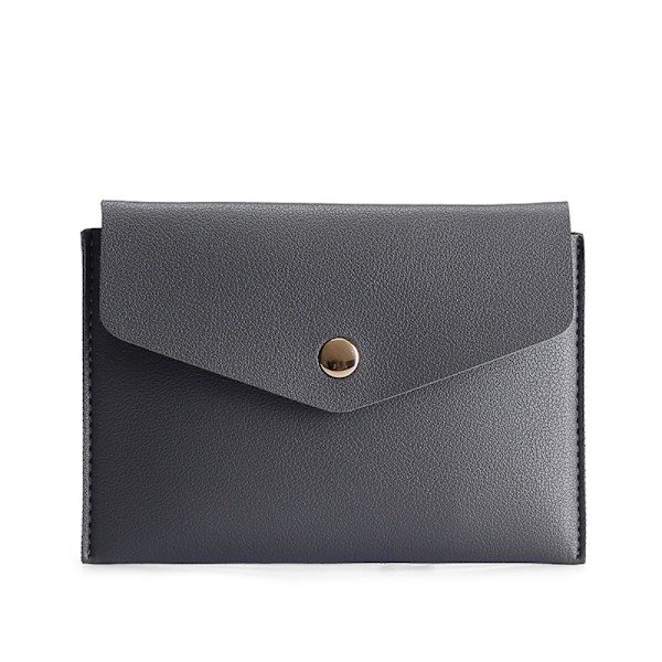 Laptop Sleeve 2-Set PU-Läder Väska 15.4" Mörk Grå