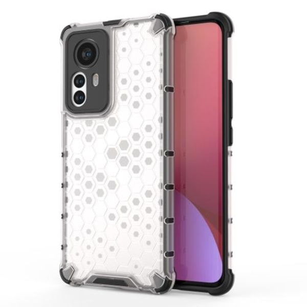 Xiaomi 12 Pro Skal Hybrid Honeycomb Vit