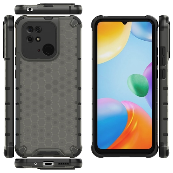 Xiaomi Redmi 10C Skal Armor Honeycomb Svart