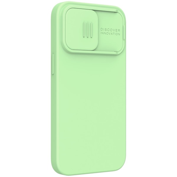 iPhone 13 Pro Max - NILLKIN MagSafe CamShield Silky Liquid Skal - Grön