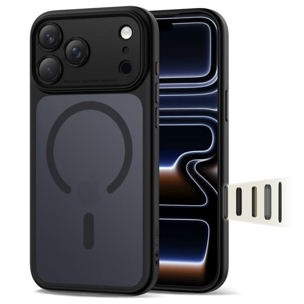 Tech-Protect iPhone 17 Pro Skal MagSafe MagPeak Matt Svart
