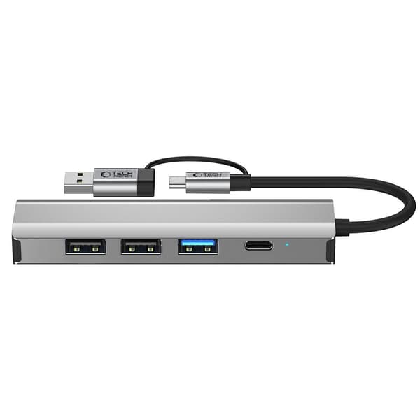 Tech-Protect 5in1 USB-C/USB-A Hub - USB-C / USB 3.0/2.0 / RJ45