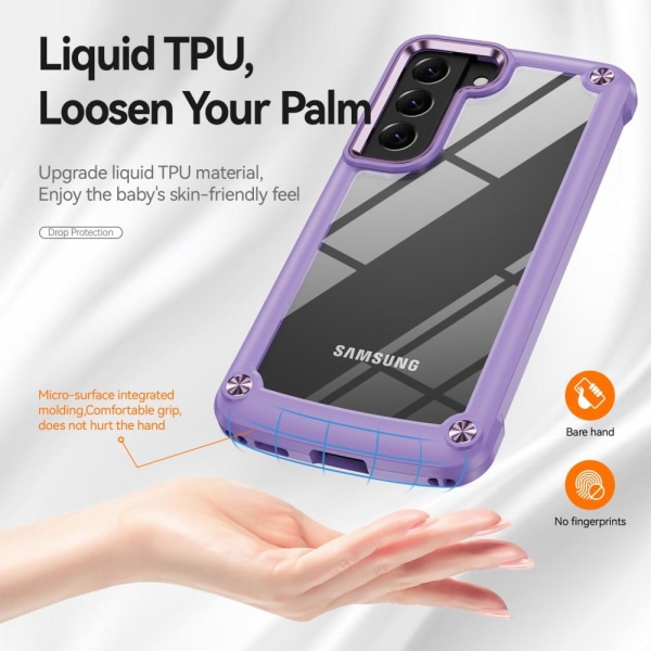 Samsung Galaxy S23 Plus Skal Shockproof Hybrid Lila