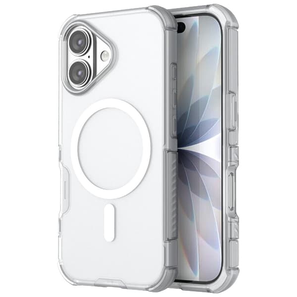 iPhone 17 Skal MagSafe Shockproof Hybrid Vit