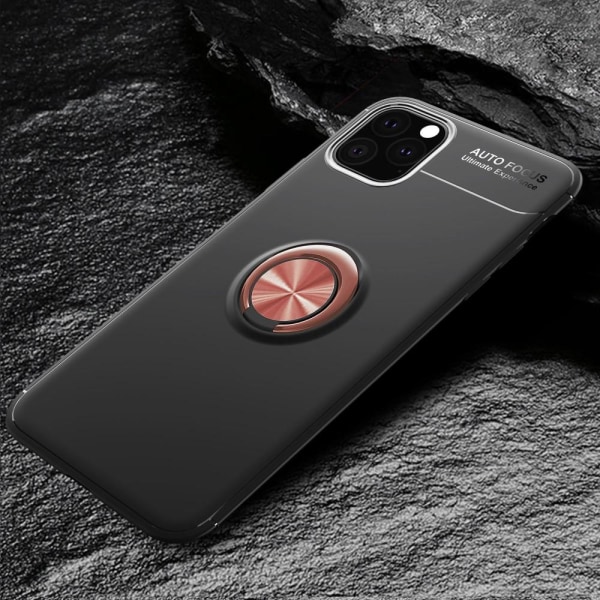 iPhone 11 - Ring Skal - Funkar med magnethållare - Svart/Rosé