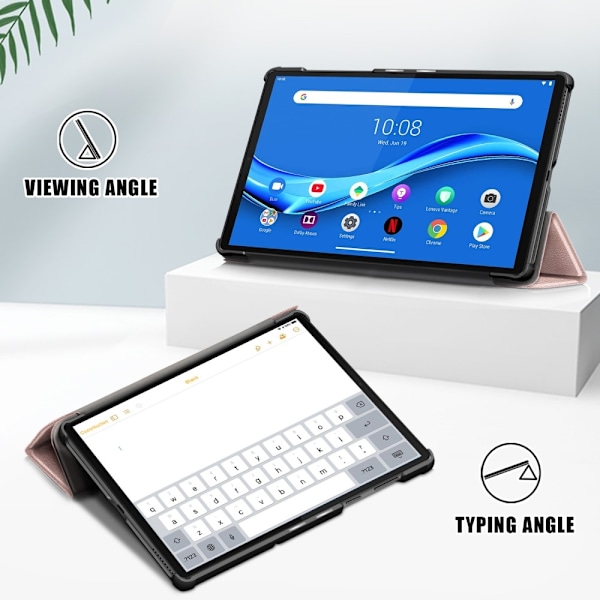 Lenovo Tab M10 HD (2nd Gen) - Tri-Fold Fodral - Roséguld Roséguld Roséguld
