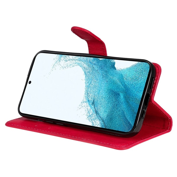 Samsung Galaxy S23 FE Fodral Solid Läder Röd