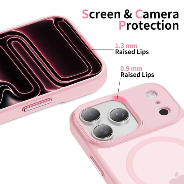 Tech-Protect iPhone 17 Pro Skal MagSafe MagMat Rosa