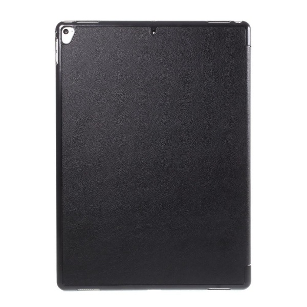 iPad Pro 12.9 (2017) - Tri-Fold Läder Fodral - Svart Black Svart