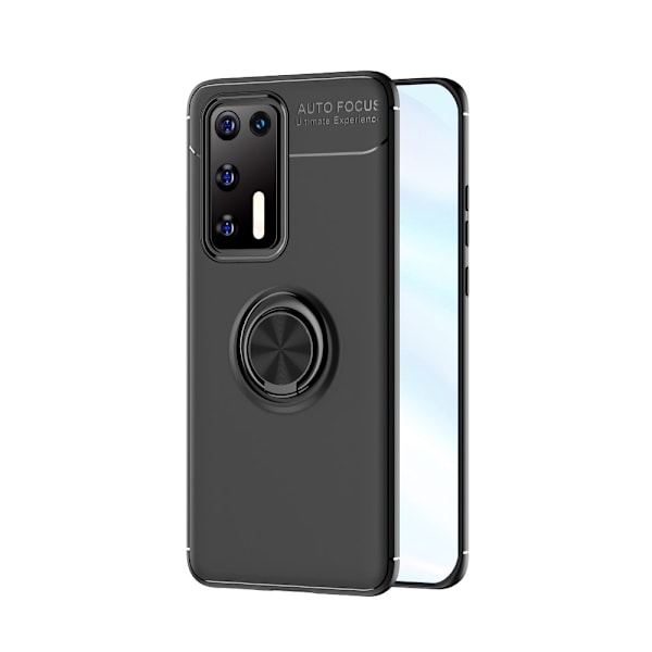 Huawei P40 - Ring Skal - Svart Black Svart