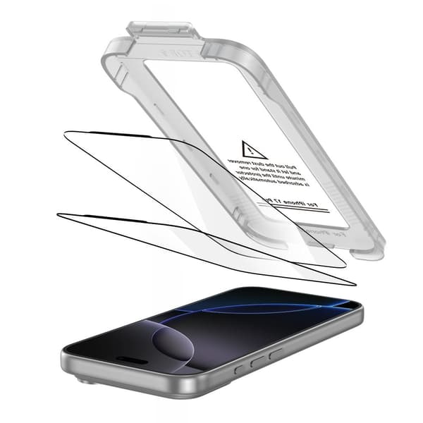 Tech-Protect iPhone 17 Pro 2-PACK Skärmskydd Quick Set+ Svart