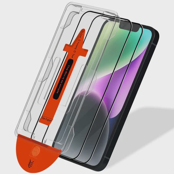 [2-PACK] iPhone 13 Mini Skärmskydd I Härdat Glas - Med Monteringsram