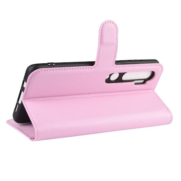 Xiaomi Mi Note 10/10 Pro - Litchi Plånboksfodral - Ljus Rosa LightPink Ljus Rosa