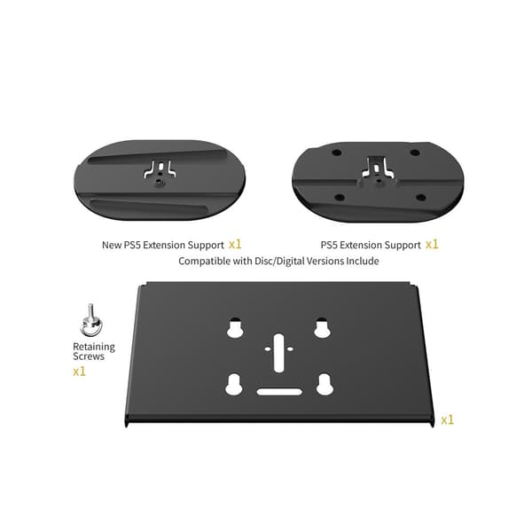 DOBE PS5 Väggfäste Med Hållare För Handkontroll/Headset