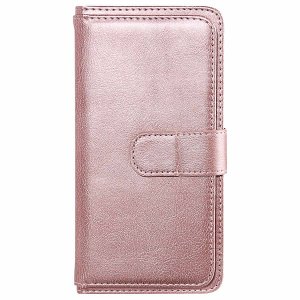 iPhone 17 Pro Fodral Multifunktionellt Läder Roséguld