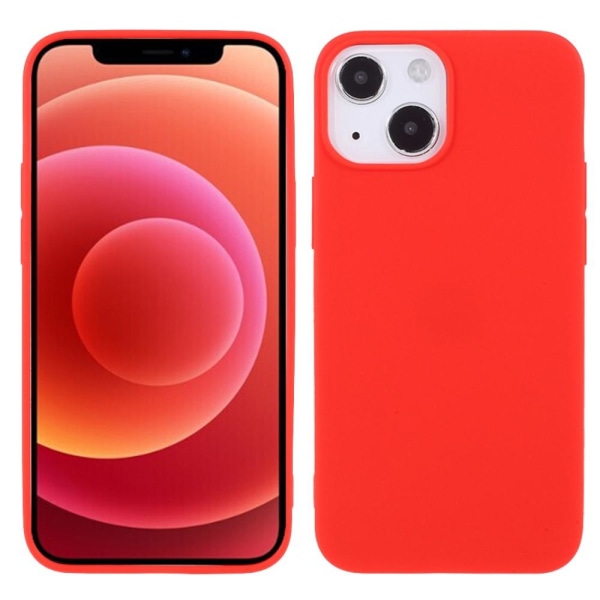 iPhone 13 Mini - Matt TPU Skal - Röd