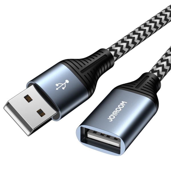 JOYROOM 2m Förlängning Kabel 3A USB-A Hane - USB-A Hona Flätad N