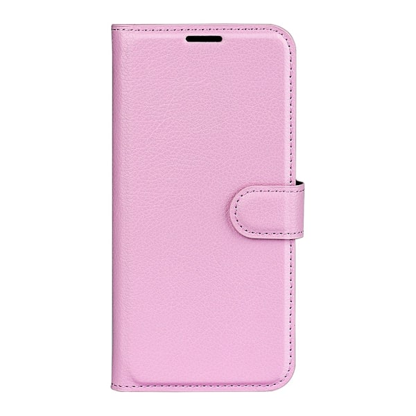 Xiaomi Redmi Note 14 4G Fodral Litchi Läder Ljus Rosa