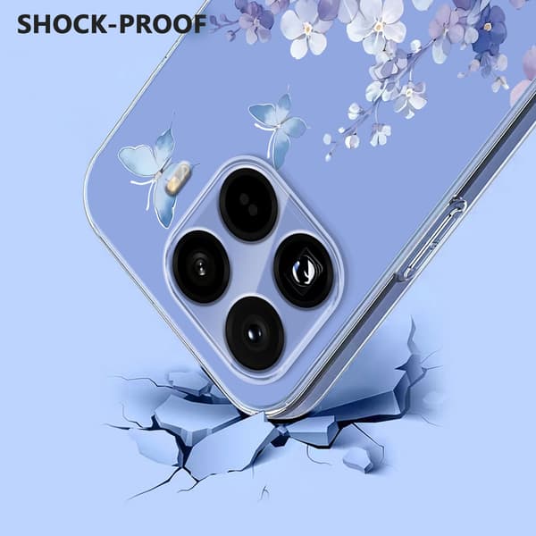 Xiaomi 15T Pro Skal Med Tryck Blommor