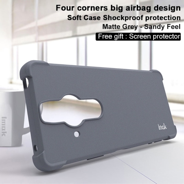 IMAK Sony Xperia Pro-I Skal Shockproof TPU + Skärmskydd Matt Grå