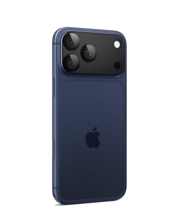 Spigen iPhone 17 Pro Linsskydd Optik Pro GLAS.tR "Ez Fit" Svart