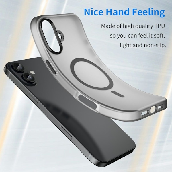 iPhone 16 Plus Skal MagSafe Slim Matt Svart