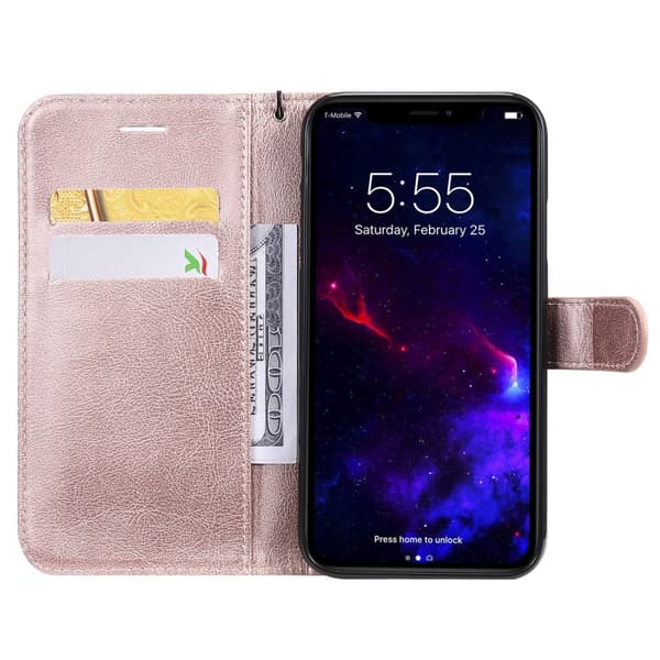 iPhone 11 - Plånboksfodral - Roséguld Roséguld Roséguld