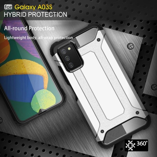 Samsung Galaxy A03s Skal Shockproof Armor Hybrid Röd