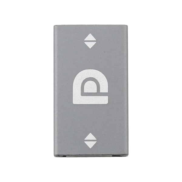 DisplayPort Hona till DisplayPort Hona Förlängning Adapter Grå