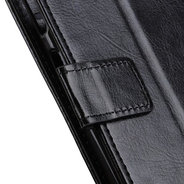 Samsung Galaxy S20 Plus - Crazy Horse Plånboksfodral - Svart Black Svart