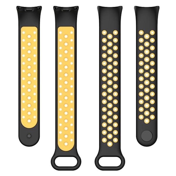Xiaomi Smart Band 9/8 Träningsarmband Dual-Color Svart/Gul
