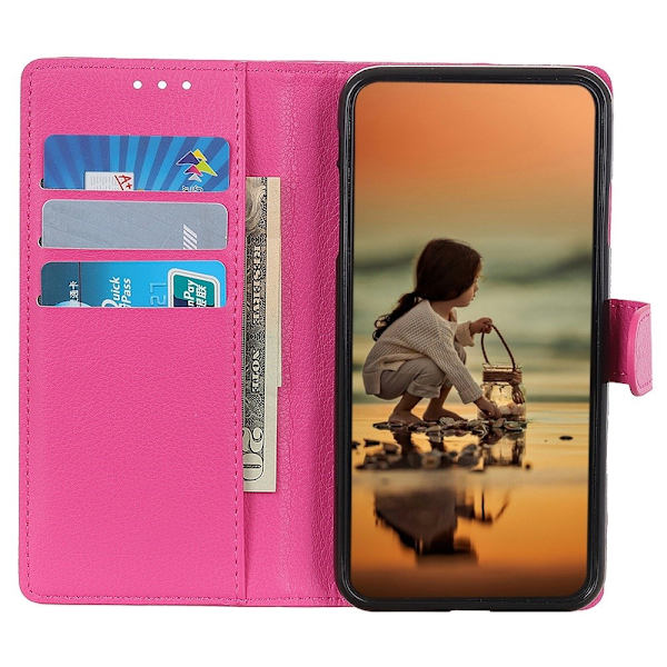 Xiaomi 14 Ultra Fodral Litchi Läder Rosa