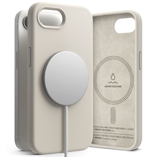 Ringke iPhone 16e Skal MagSafe Silikon Stone